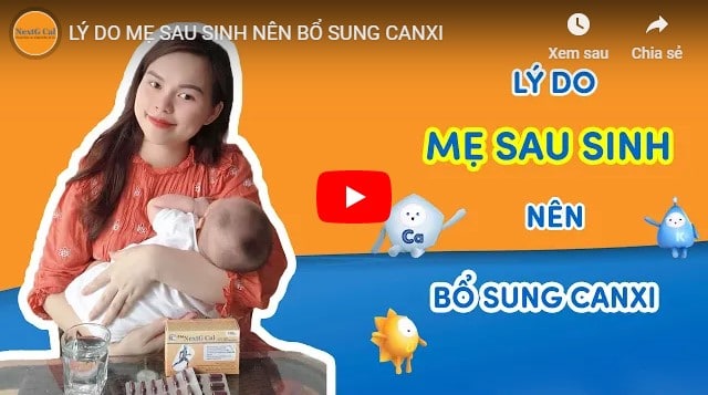 Video canxi cho mẹ sau sinh