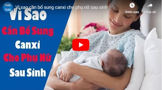 video thực phẩm bổ sung canxi cho mẹ sau sinh