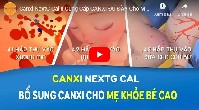 Video thuốc bổ sung canxi cho bé 3 tuổi