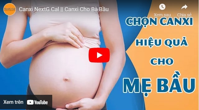 video sữa bổ sung canxi khi mang bầu