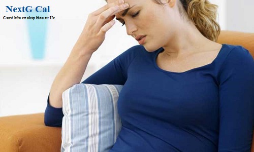 Phụ nữ mang thai bị đau đầu chóng mặt