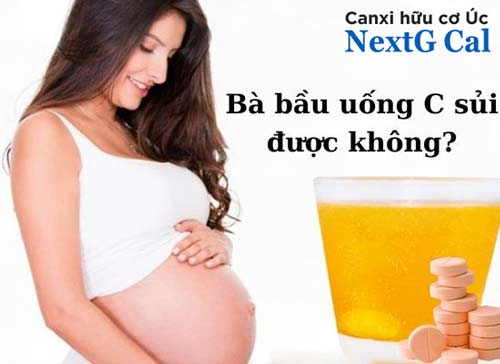 bầu 3 tháng đầu uống c sủi được không