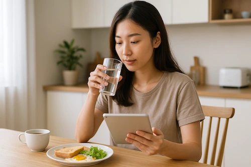 uống canxi lúc no hay đói